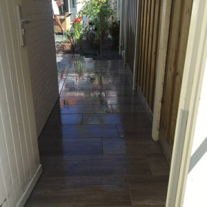 Renovatie achtertuin Monster