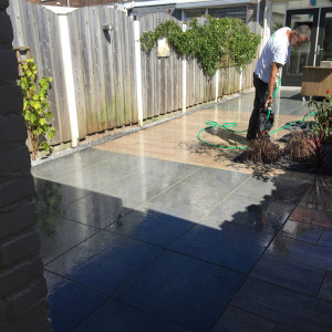 Renovatie achtertuin Monster